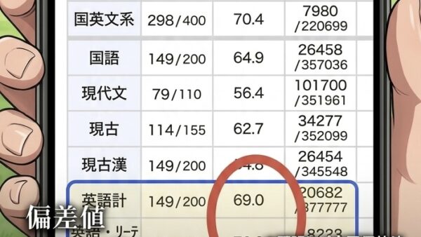 受験生_全校偏差値英語70到達